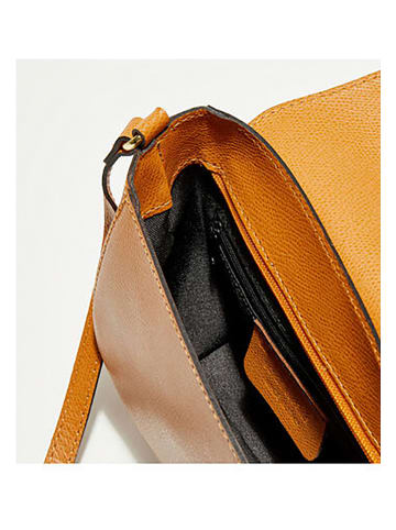 Victor & Hugo Paris Leder-Umhängetasche "Christian" in Camel - (B)26 x (H)16 x (T)9 cm
