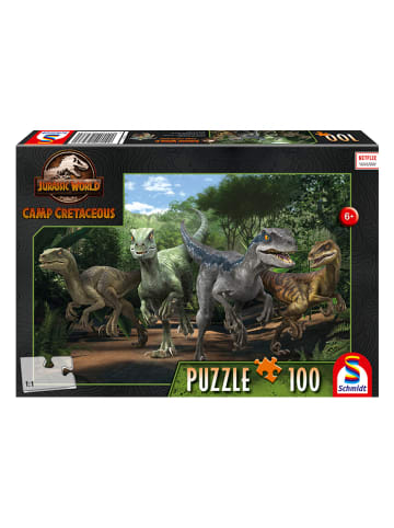 Schmidt Spiele 100tlg. Puzzle "Neue Abenteuer, Das Velociraptor Rudel" - ab 6 Jahren