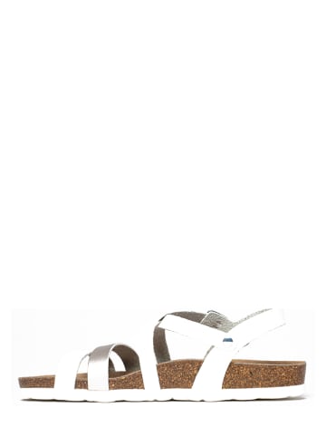 BAYTON Sandalen "Gerone" wit/zilverkleurig
