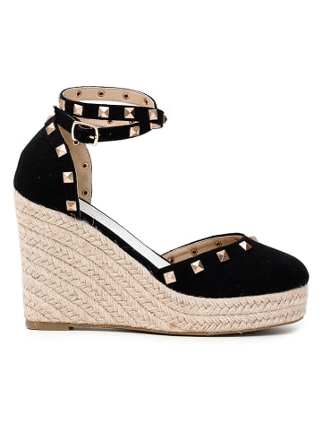 Cafe Noir Keilpumps in Schwarz