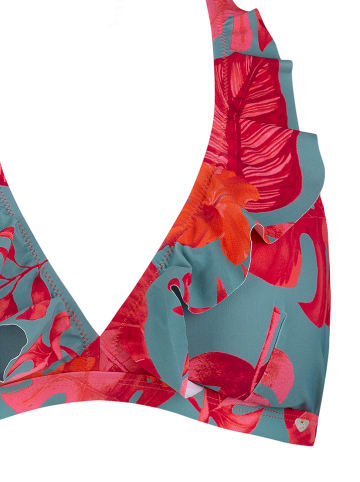 SHORT STORIES Biustonosz bikini w kolorze szaro-czerwonym