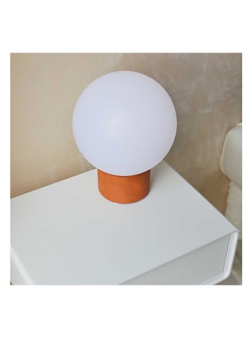lumisky Ledbuitenlamp "Terre" wit/lichtbruin - (H)25 x Ø 20 cm