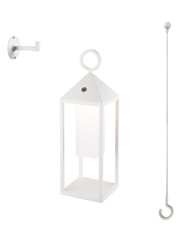 lumisky Lampa zewnętrzna LED "Santorin" w kolorze białym - wys. 47 cm