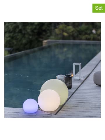 lumisky 2er-Set: LED-Dekoleuchten "Bobby" mit Farbwechsel - Ø 30 cm