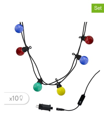 lumisky 2er-Set: LED-Lichtergirlanden "Party" in Bunt - (L)650 cm