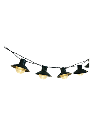 lumisky Ledsolarlichtguirlande "Country" zwart - (L)380 cm