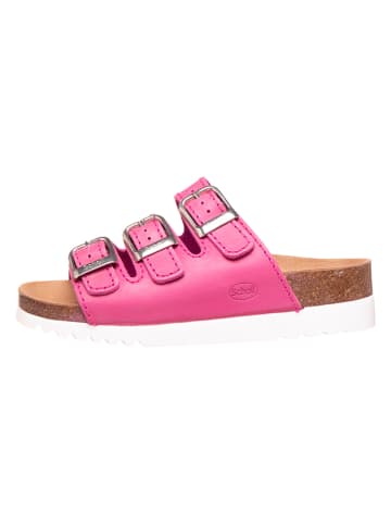 Scholl Leren slippers "Rio Wedge" roze