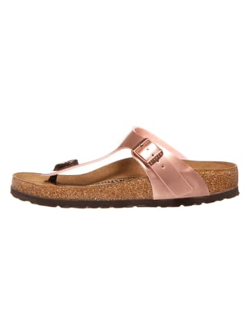 Birkenstock Teenslippers "Gizeh" roségoudkleurig - wijdte N