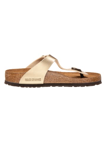 Birkenstock Japonki "Gizeh" w kolorze złotym