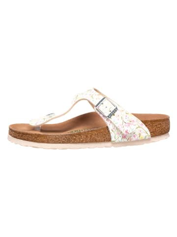 Birkenstock Teenslippers "Gizeh" wit/meerkleurig - wijdte N