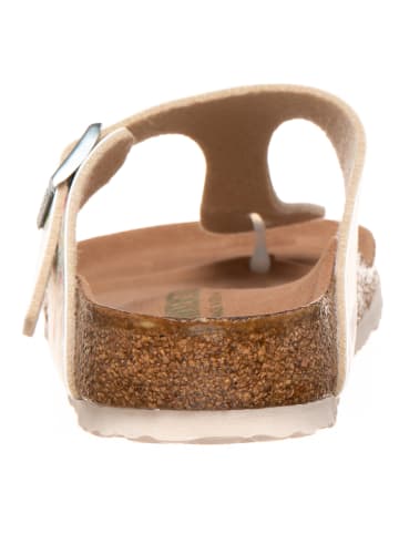 Birkenstock Japonki "Gizeh" w kolorze białym ze wzorem