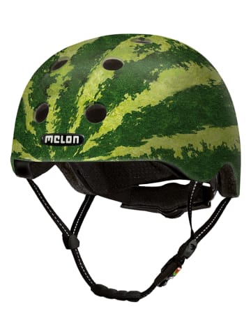 Melon Helmets Kask rowerowy "Real Melon" w kolorze zielonym