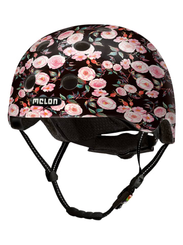 Melon Helmets Kask rowerowy "Rosen Garden" w kolorze jasnoróżowo-czarnym