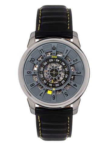 Heritor Automatisch horloge "Monterey" zwart/zilverkleurig/grijs