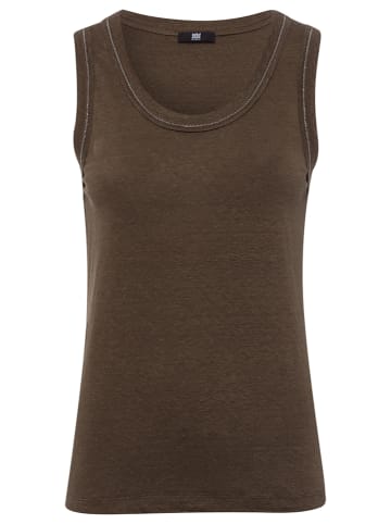 RIANI Lniany top w kolorze khaki