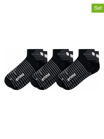 Erima 3-delige set: lage sokken zwart