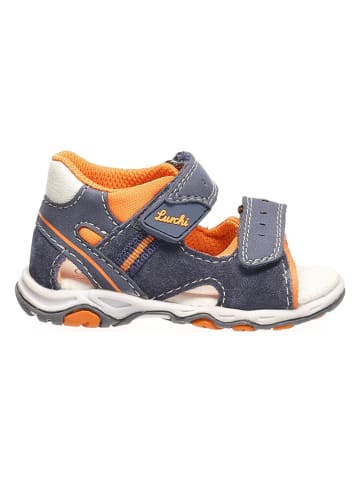 Lurchi Leren sandalen "Janosch" donkerblauw/oranje