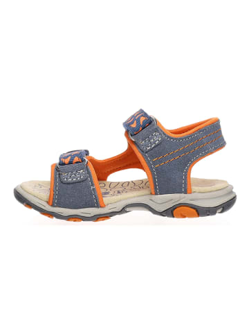 Lurchi Leren sandalen "Buba S" blauw/oranje