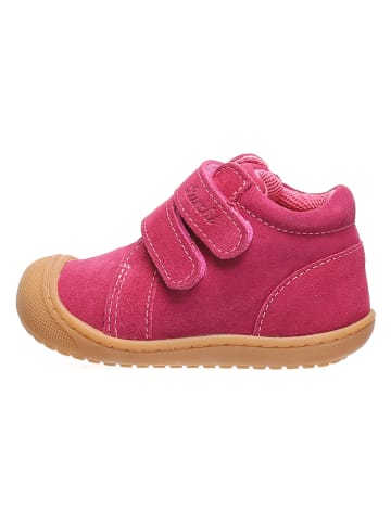 Lurchi Skórzane buty "Iru" w kolorze różowym do nauki chodzenia