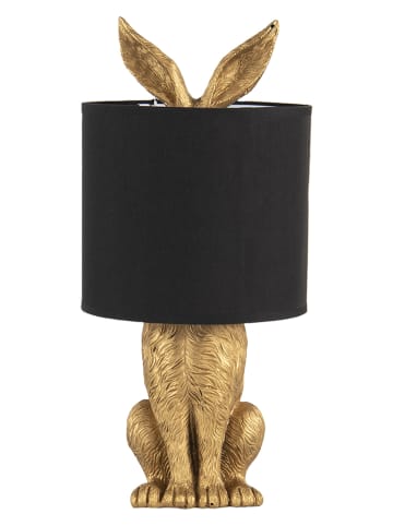 Clayre & Eef Tafellamp zwart/goudkleurig - (H)45 cm