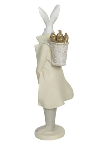 Clayre & Eef Figurka dekoracyjna w kolorze kremowym - 11 x 37 x 10 cm