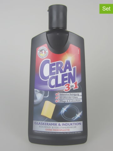 Cera Clen 3-delige set: 3-in-1 glaskeramiekreiniger, elk 200 ml