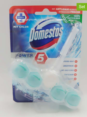 Domestos 9er-Set: WC-Steine "Power 5+ - Hygiene Chlor ", je 55 g