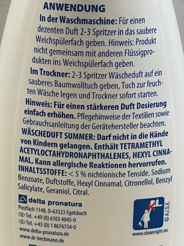 Dr. Beckmann 3-delige set: wasgeurconcentraat "Summer", elk 250 ml