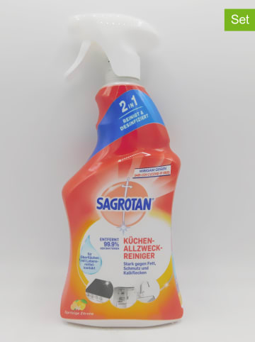 SAGROTAN 3er-Set: Allzweckreiniger "Spritzige Zitrone", je 750 ml