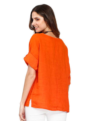 Le Jardin du Lin Linnen shirt oranje
