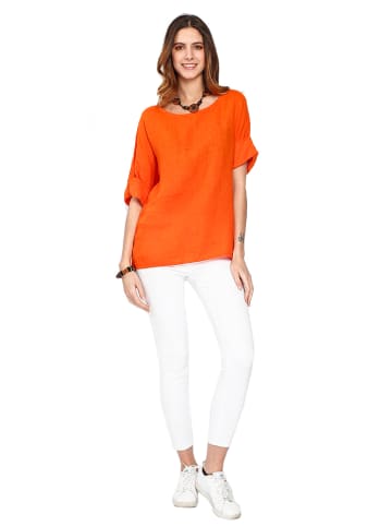 Le Jardin du Lin Linnen shirt oranje