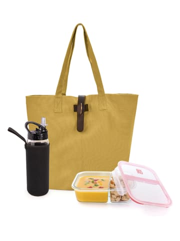 IRIS Barcelona Isoliertasche "Natural" in Gelb - (B)37 x (H)45,5 x (T)15,5 cm