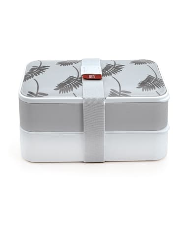 IRIS Isoleer-lunchbox "Bento" grijs/wit - (B)19 x (H)11 x (D)10 cm