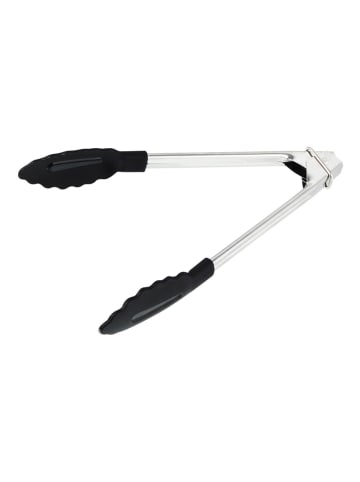 Fackelmann Universalzange in Silber/ Schwarz - (L)18 cm