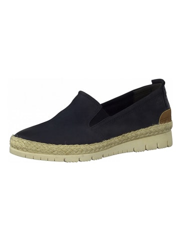 Tamaris Leder-Slipper in Dunkelblau