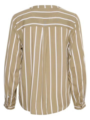 Kaffe Bluse "Babara" in Grün/ Weiß