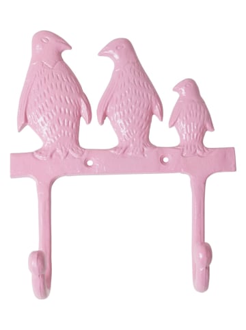 Rice 3er-Set: Garderobenhaken in Mint/ Rosa/ Gold - (B)19 x (H)22,5 x (T)6 cm