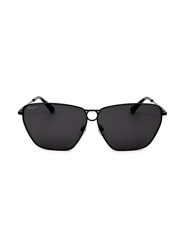 Salvatore Ferragamo Damskie okulary przeciwsłoneczne w kolorze czarnym