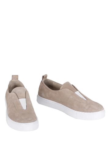 Noosy Leren instappers beige