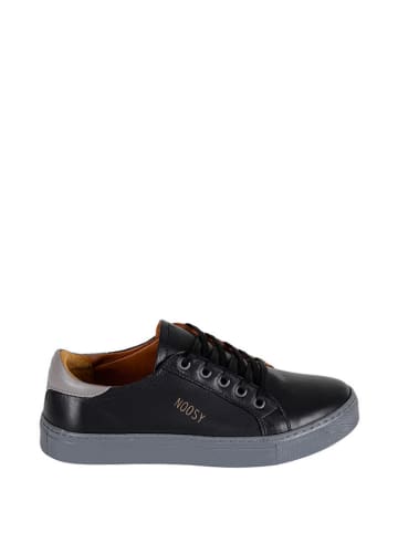 Noosy Leren sneakers zwart/grijs