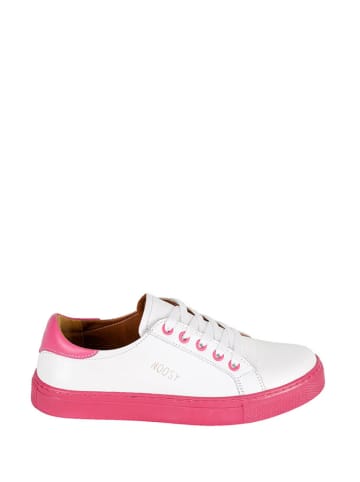 Noosy Leren sneakers wit/roze