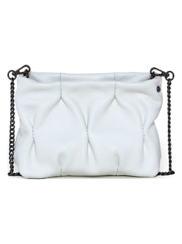Anna Morellini Leder-Umhängetasche  in Weiß - (B)20 x (H)14 x (T)9 cm