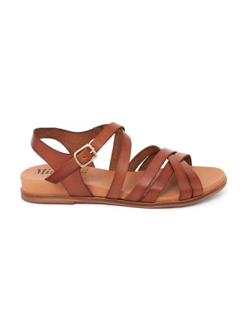 Mia Loé Leren sandalen bruin