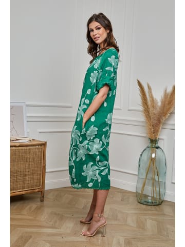 Plume Linnen jurk groen