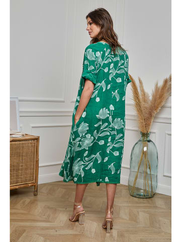 Plume Linnen jurk groen