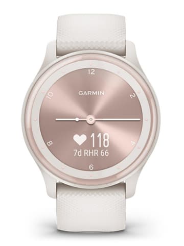 Garmin Hybrid-Smartwatch "vívomove® Sport" in Creme/ Roségold
