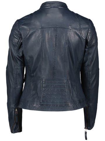 7eleven Leren jas "Begona" donkerblauw