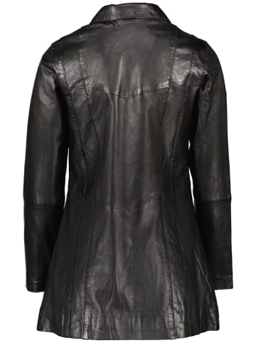7eleven Ledermantel "Gudi" in Schwarz