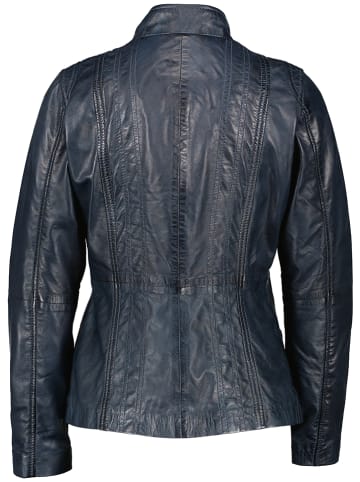 7eleven Lederjacke "Salome" in Dunkelblau