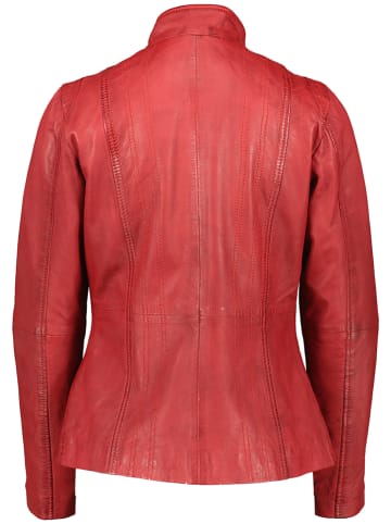 7eleven Skórzana kurtka "Salome" w kolorze czerwonym